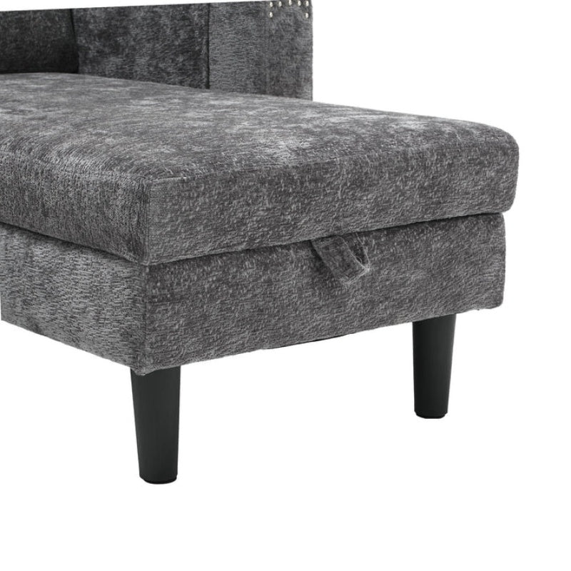 UNITED Sectional Sofa Reversible Sectional Sleeper Sectional Sofa with Storage Chaise-海智集-Default-