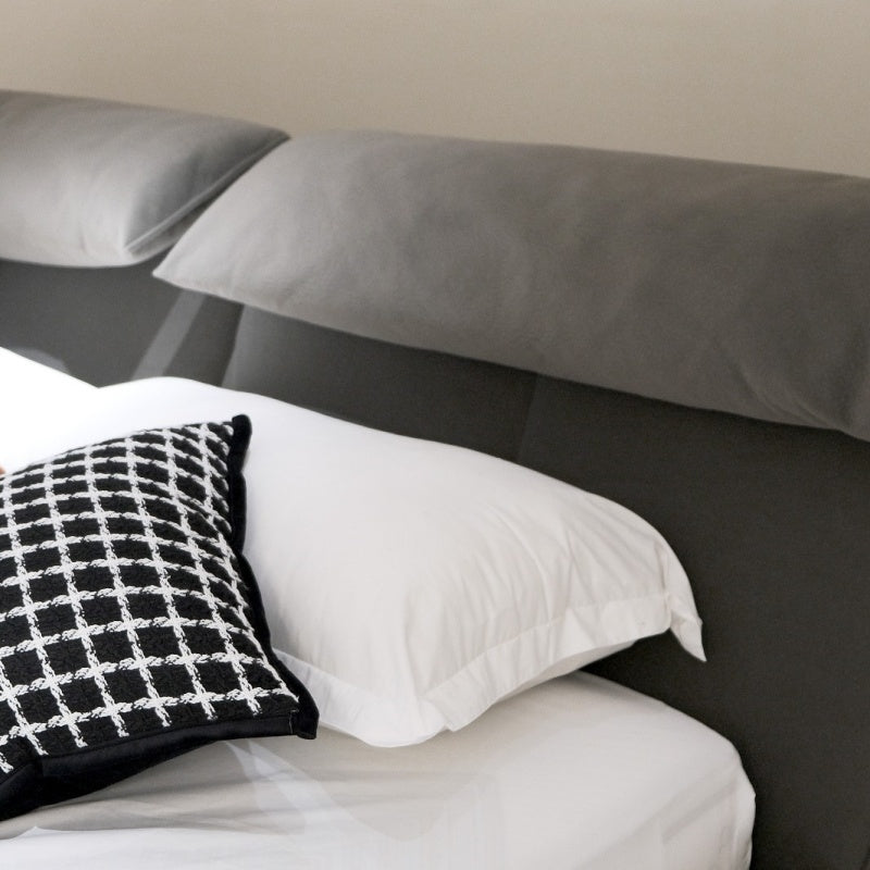 Capri Luxury Adjustable Bed - Italian Full-Grain Leather & Smart Sleep Settings-海智集-