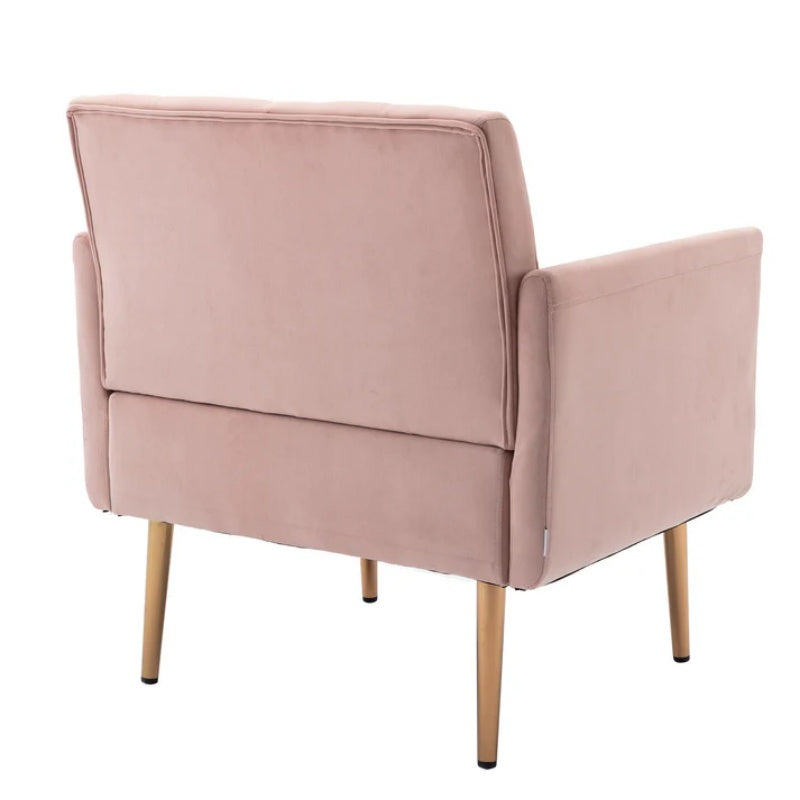 COOLMORE Accent Chair ,leisure single sofa with Rose Golden feet-海智集-Default-