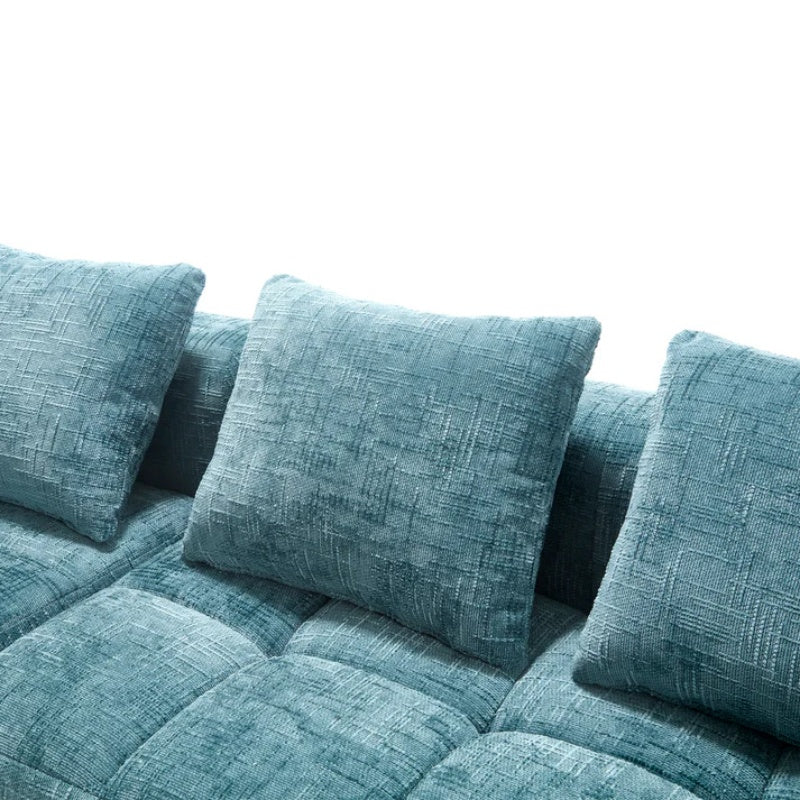 UNITED WE WIN 98.42-inch modular sectional sofa, modern modular L-shaped sofa with chaise longue, equipped with small side pockets and free of compression during installation.-海智集-Default-