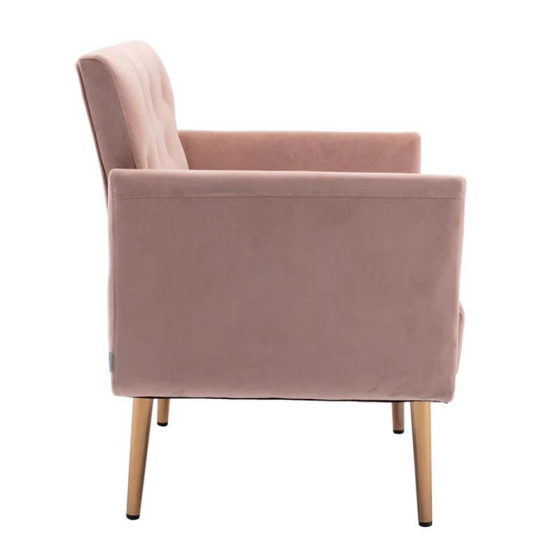 COOLMORE Accent Chair ,leisure single sofa with Rose Golden feet-海智集-Default-