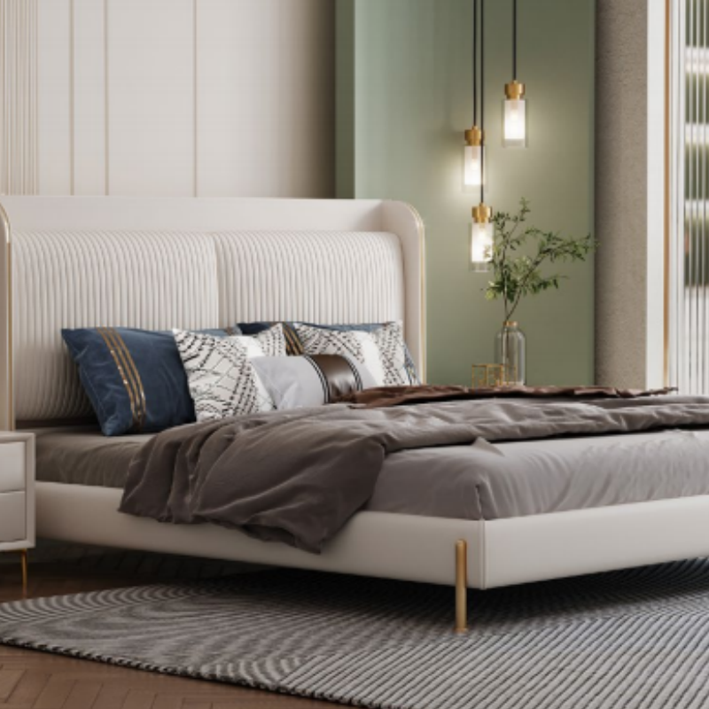 Luxury Redefined: Italian-Style Adjustable Bed with Premium Fabric-海智集-