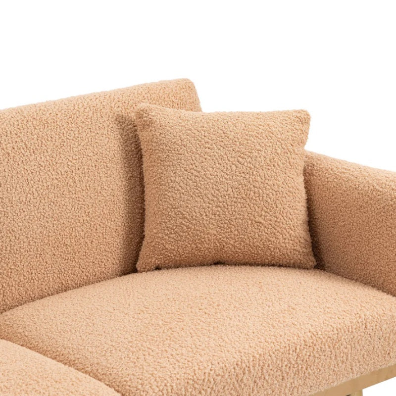 COOLMORE Velvet Sofa , Accent sofa .loveseat sofa with metal feet-海智集-Default-
