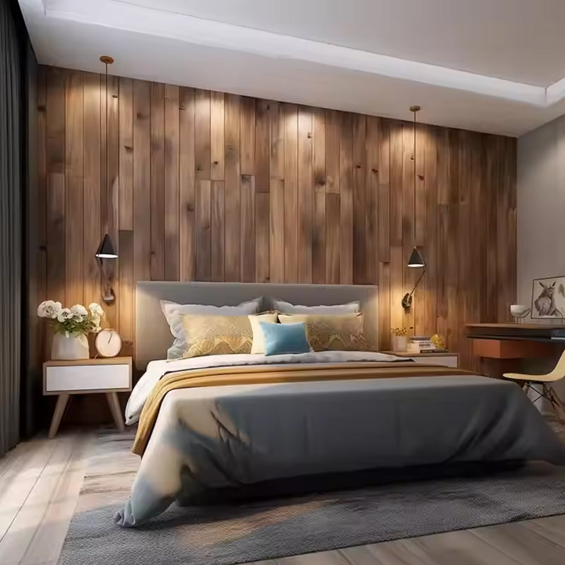 Wood Panels Wall Decor Interior Decorative Indoor 3D Plastic Fiber WPC Wall Board-海智集-