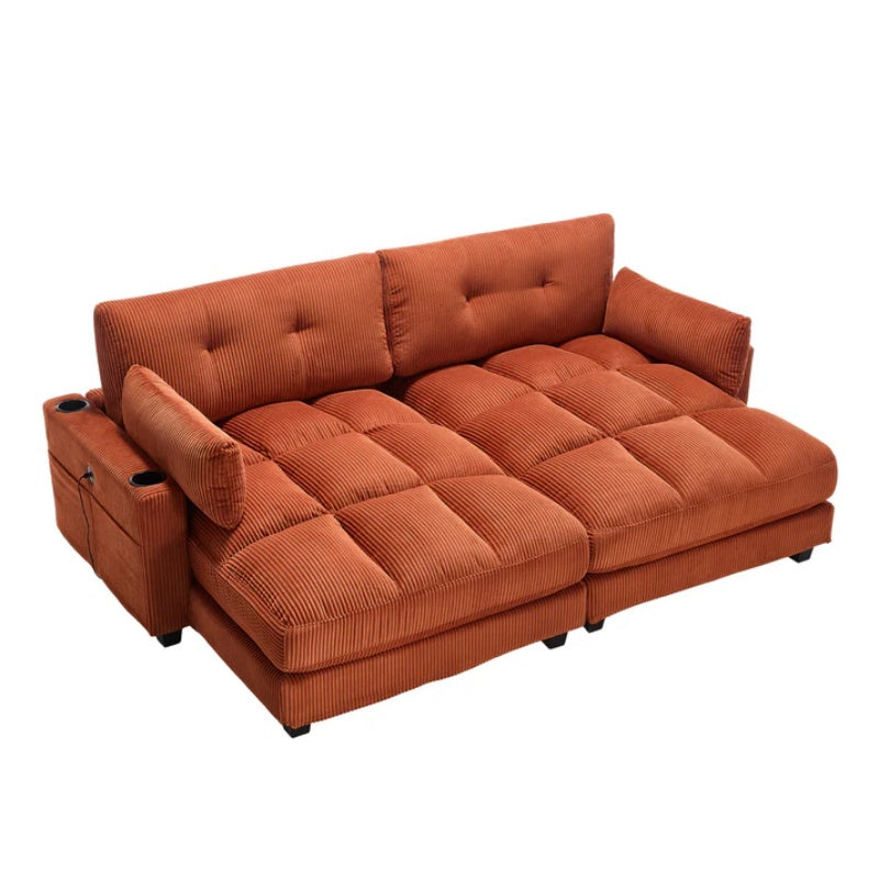 UNITED WE WIN Sleeper Sofa Couch Bed,Oversized Chaise Lounge Chair Cozy Cloud Couch-海智集-Default-