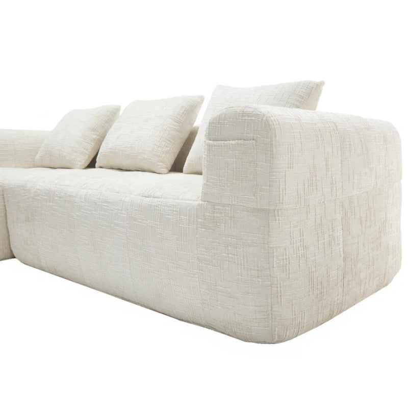 UNITED WE WIN 98.42-inch modular sectional sofa, modern modular L-shaped sofa with chaise longue, equipped with small side pockets and free of compression during installation.-海智集-Default-