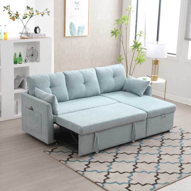 UNITED WE WIN-Furniture, modular L-shaped sofa, modular long sofa with reversible chaise lounge, Sofa bed, Sleeper sofa, modular sofa combination with storage seats.-海智集-Default-