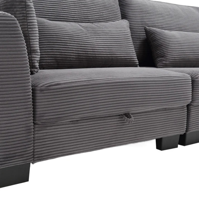 UNITED Modular Sectional Sofa L Shaped Modular Couch with Reversible Chaise Modular Sofa Sectional Couch with Storage Seats-海智集-Default-