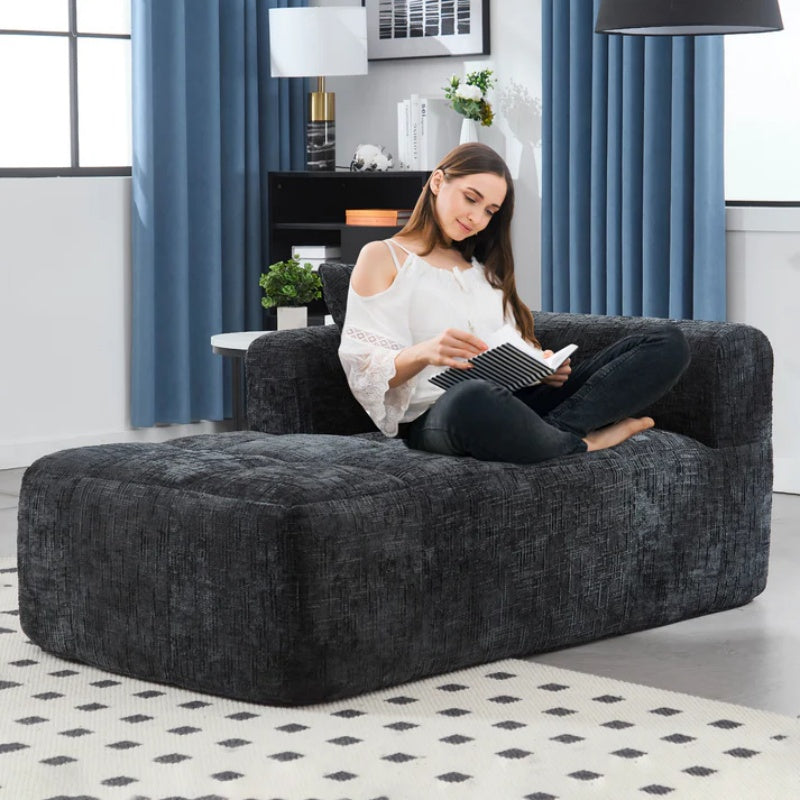 UNITED WE WIN Chenille Loveseat Sofa,Minimalist Modular Couches Sleeper for Living Room Bedroom Apartment Lounge-海智集-Default-