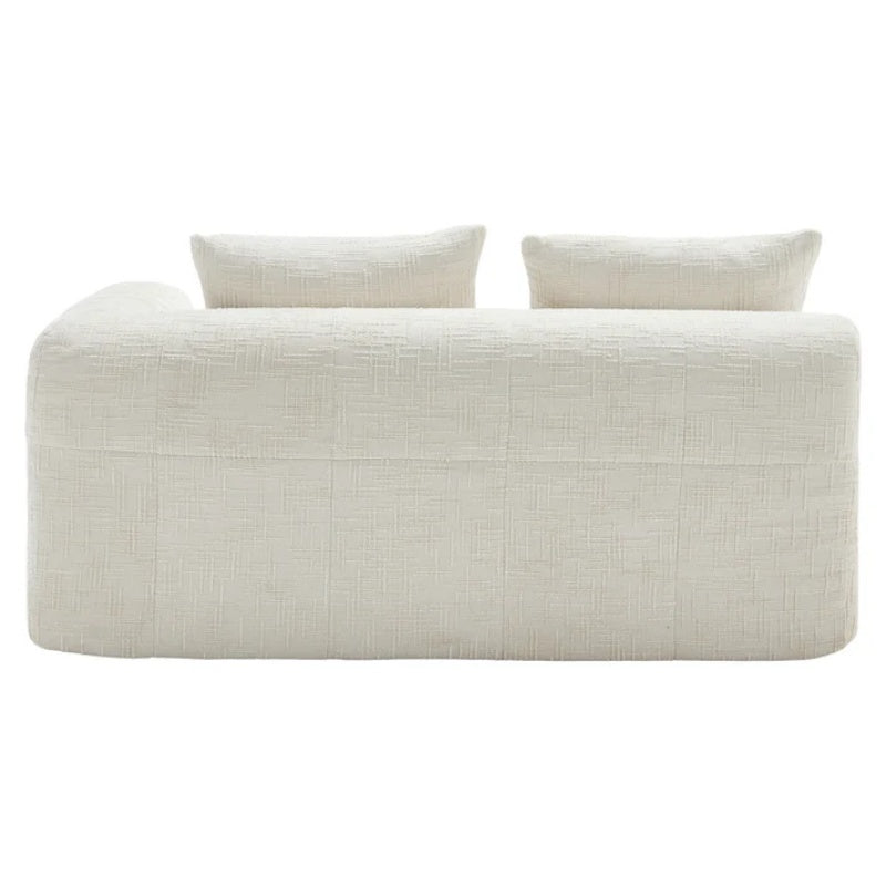 UNITED WE WIN Memory Foam 2-Seater Couch, No Installation & Easy to Transport, Deep Seat Modern Sofa with Chenille Fabric, Couch for Living Room, Bedroom, Apartment, Home Office-海智集-Default-