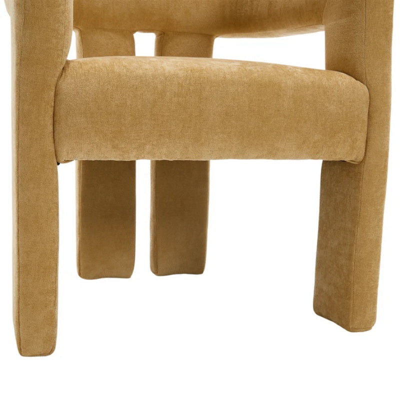 Campcraft Contemporary Designed Fabric Upholstered Accent/Dining Chair /Barrel Side Chairs Kitchen Armchair for Living Room 2PC/SET-海智集-Default-