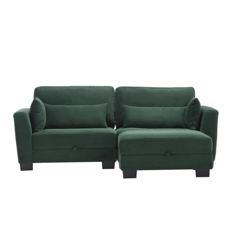 UNITED Modular Sectional Sofa L Shaped Modular Couch with Reversible Chaise Modular Sofa Sectional Couch with Storage Seats-海智集-Default-