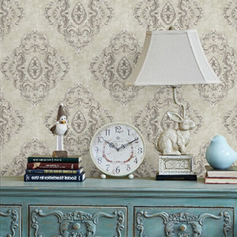 The courtyard is brimming with passion Wallpaper: A romantic space created by embroidered wall fabric-海智集-