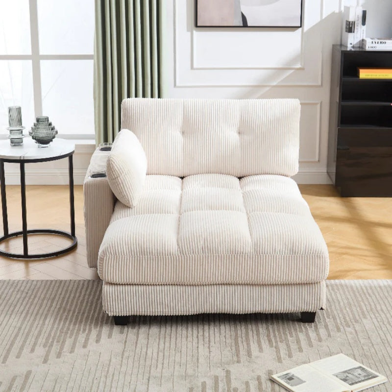 UNITED WE WIN Sleeper Sofa Couch Bed,Oversized Chaise Lounge Chair Cozy Cloud Couch-海智集-Default-