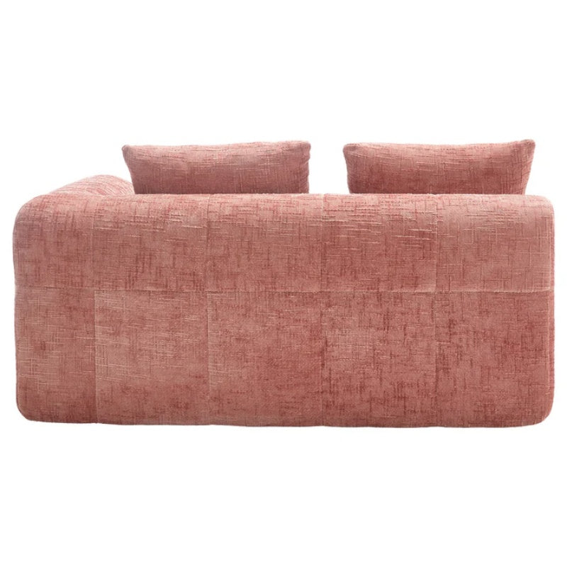 UNITED WE WIN Chenille Loveseat Sofa,Minimalist Modular Couches Sleeper for Living Room Bedroom Apartment Lounge-海智集-Default-