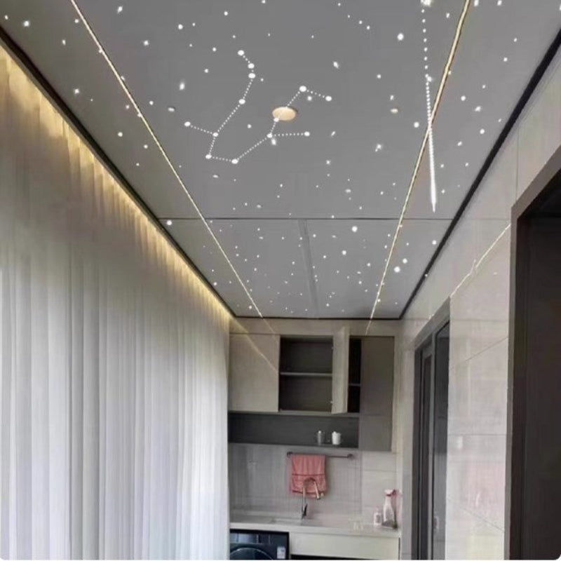 Gypsum board starry sky ceiling, full sky star audio-visual room, cinema, children's room, bedroom, living room, ceiling, suspended ceiling, fiber optic lamp-海智集-