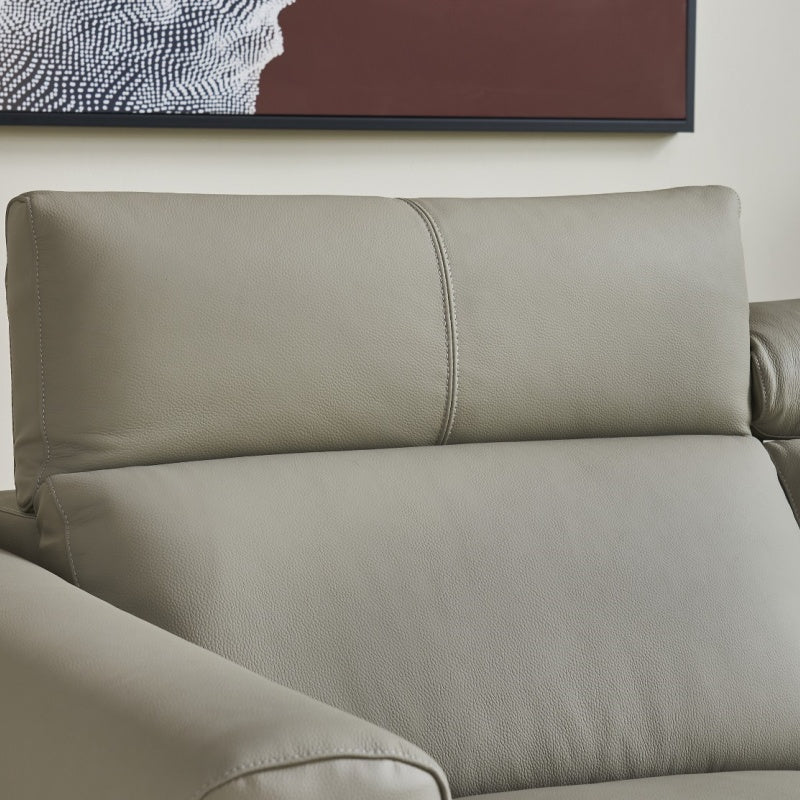 Soft leather sofa, Italian light luxury four-seater-海智集-