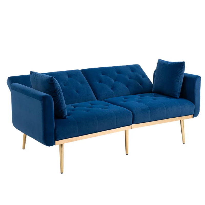COOLMORE Velvet Sofa , Accent sofa .loveseat sofa with metal feet-海智集-Default-