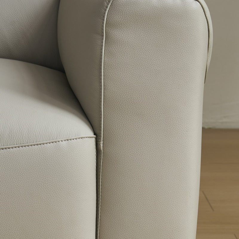 Soft leather sofa, Italian light luxury four-seater-海智集-