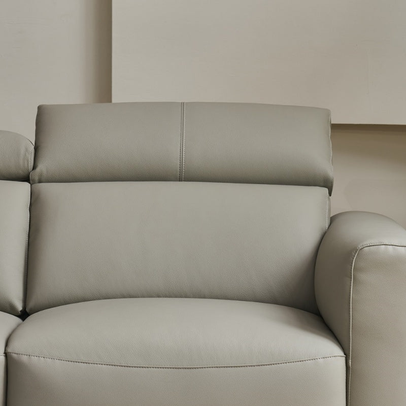 Soft leather sofa, Italian light luxury four-seater-海智集-