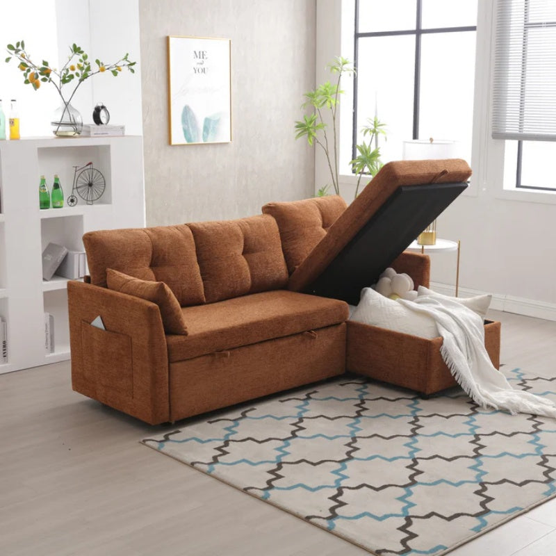 UNITED WE WIN-Furniture, modular L-shaped sofa, modular long sofa with reversible chaise lounge, Sofa bed, Sleeper sofa, modular sofa combination with storage seats.-海智集-Default-