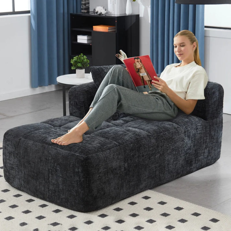 UNITED WE WIN Chenille Loveseat Sofa,Minimalist Modular Couches Sleeper for Living Room Bedroom Apartment Lounge-海智集-Default-