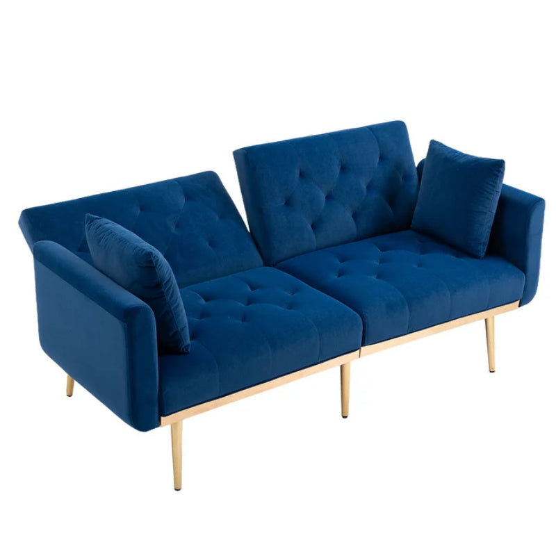 COOLMORE Velvet Sofa , Accent sofa .loveseat sofa with metal feet-海智集-Default-