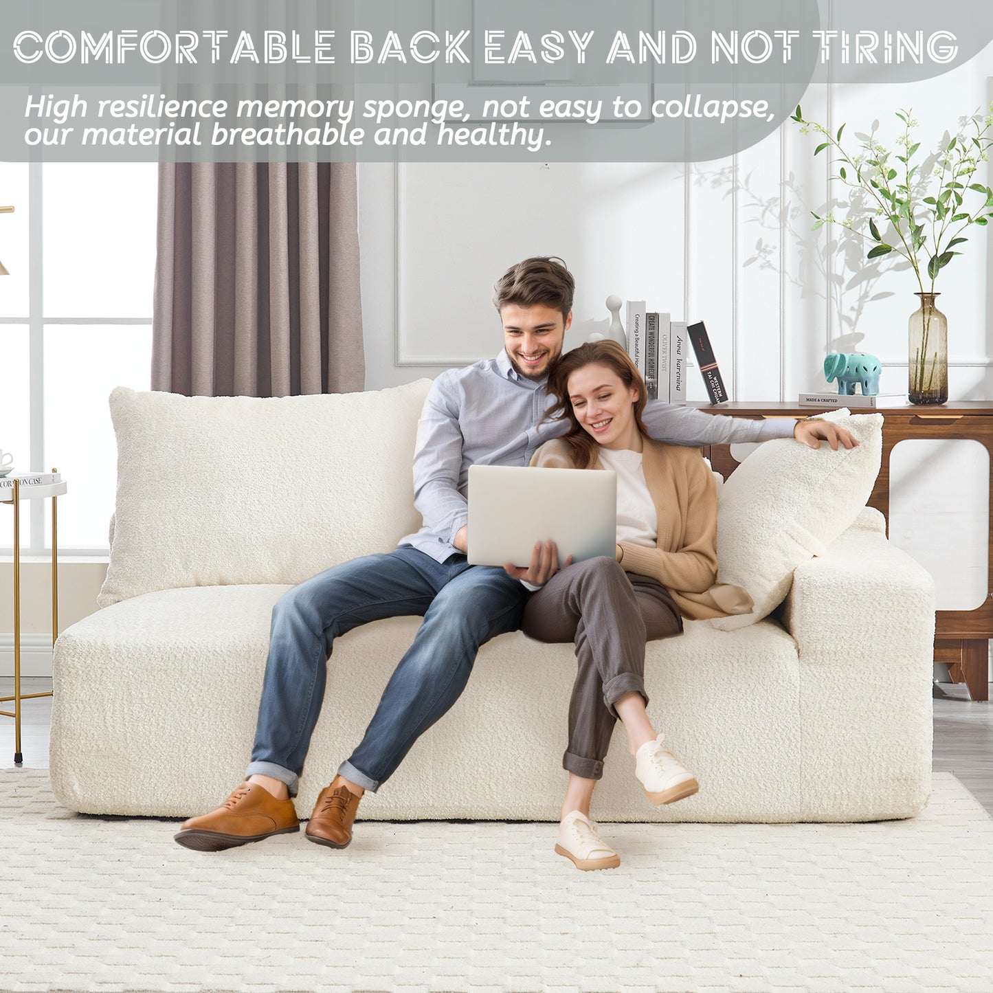 UNITED WE WIN Exquisite fabric technology, intimate two-person design, lazy leisure sitting, free combination of flexible and changeable, a wide range of scene applicability of the sofa-海智集-Default-