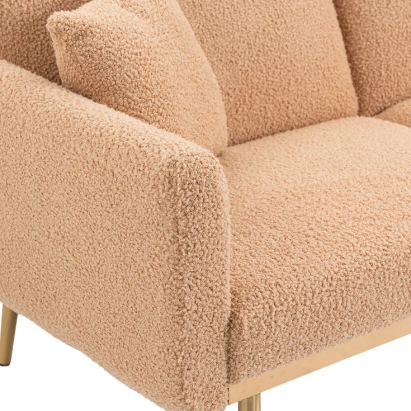 COOLMORE Velvet Sofa , Accent sofa .loveseat sofa with metal feet-海智集-Default-