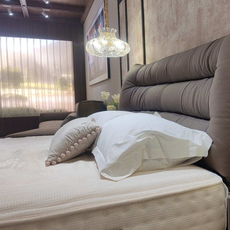 Hand-Stitched Leather Bed with Whisper-Quiet Adjustment-海智集-