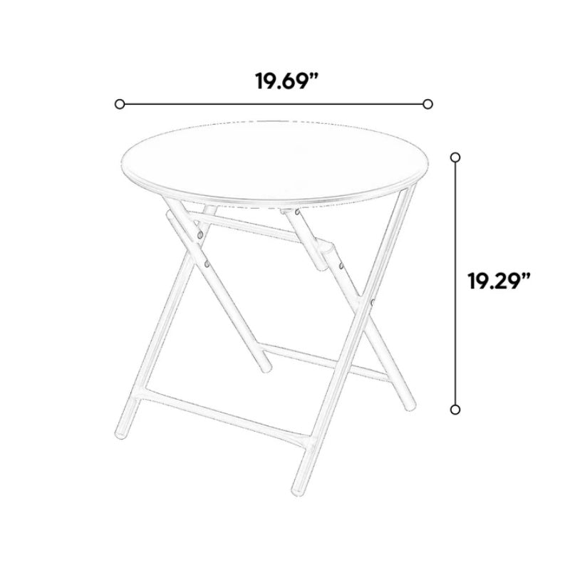 3 Piece Patio set, Outdoor Camping Chairs with Breathable Textilene Fabric, folding table with steel table top, 2chairs and 1table set ( Grey)-海智集-Default-