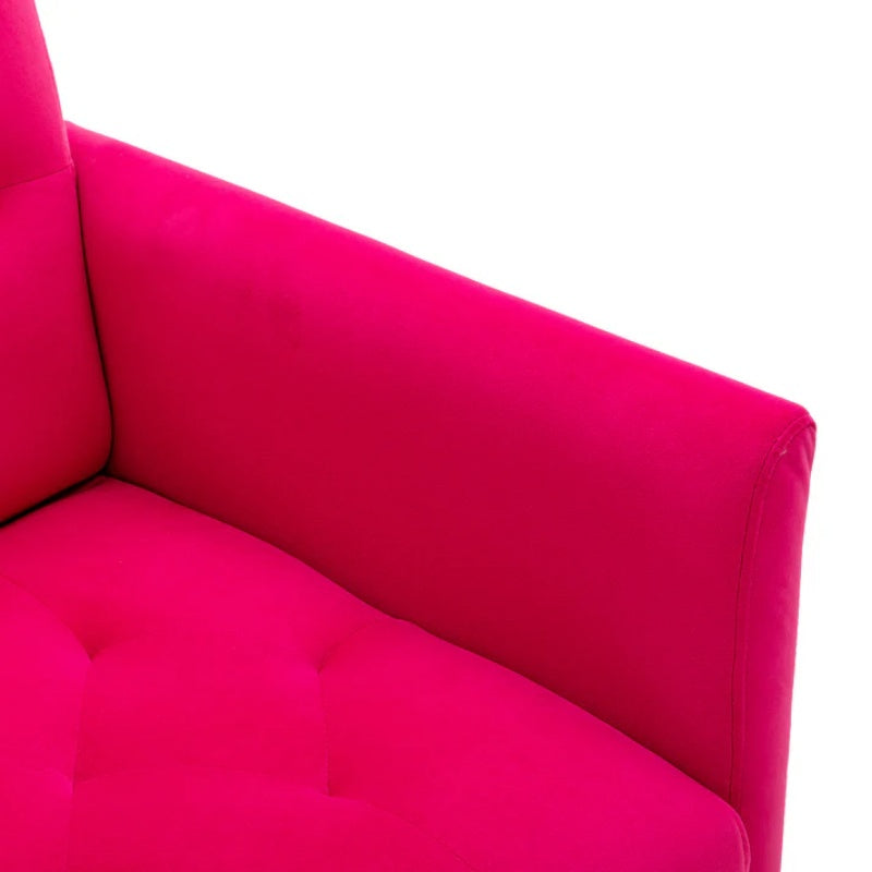 COOLMORE Accent Chair ,leisure single sofa with Rose Golden feet-海智集-Default-