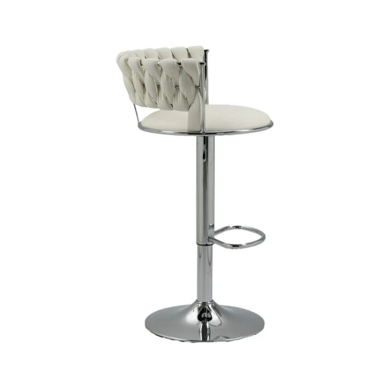COOLMORE Swivel Bar Stools Set of 2 Adjustable Counter Height Chairs with Footrest for Kitchen, Dining Room 2PC/SET-海智集-Default-