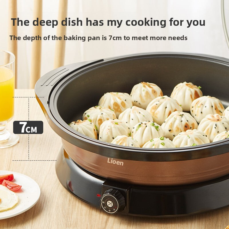 Electric Griddle for Home Use, Deepened and Enlarged Large Electric Frying Pan, Multifunctional Electric Griddle, Pancake Maker, Large Baking Pan, Breakfast Machine, Electric Hot Pot, Multi-purpose Cooker, New Model-海智集-