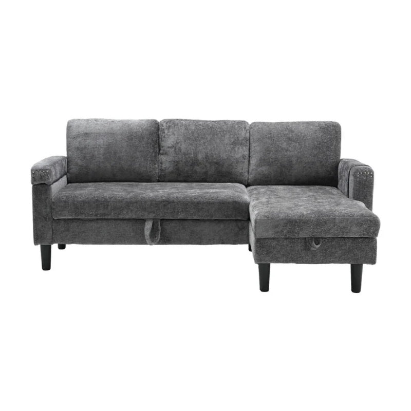 UNITED Sectional Sofa Reversible Sectional Sleeper Sectional Sofa with Storage Chaise-海智集-Default-