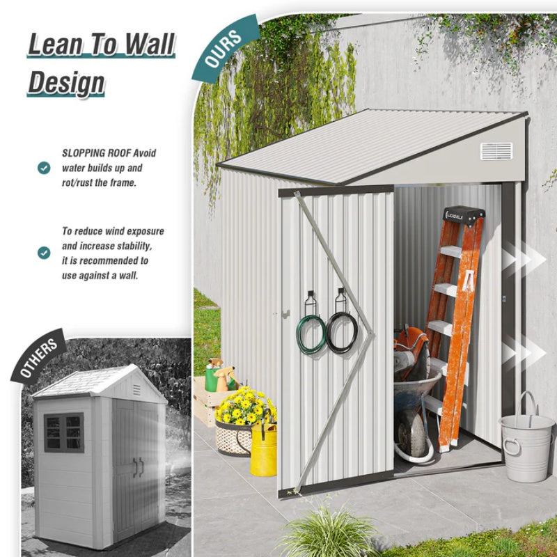 Campcraft Optional two-color storage shed, single hinge door, solid structural design, good ventilation, surface with protective film, and suitable for various scenarios-海智集-Default-