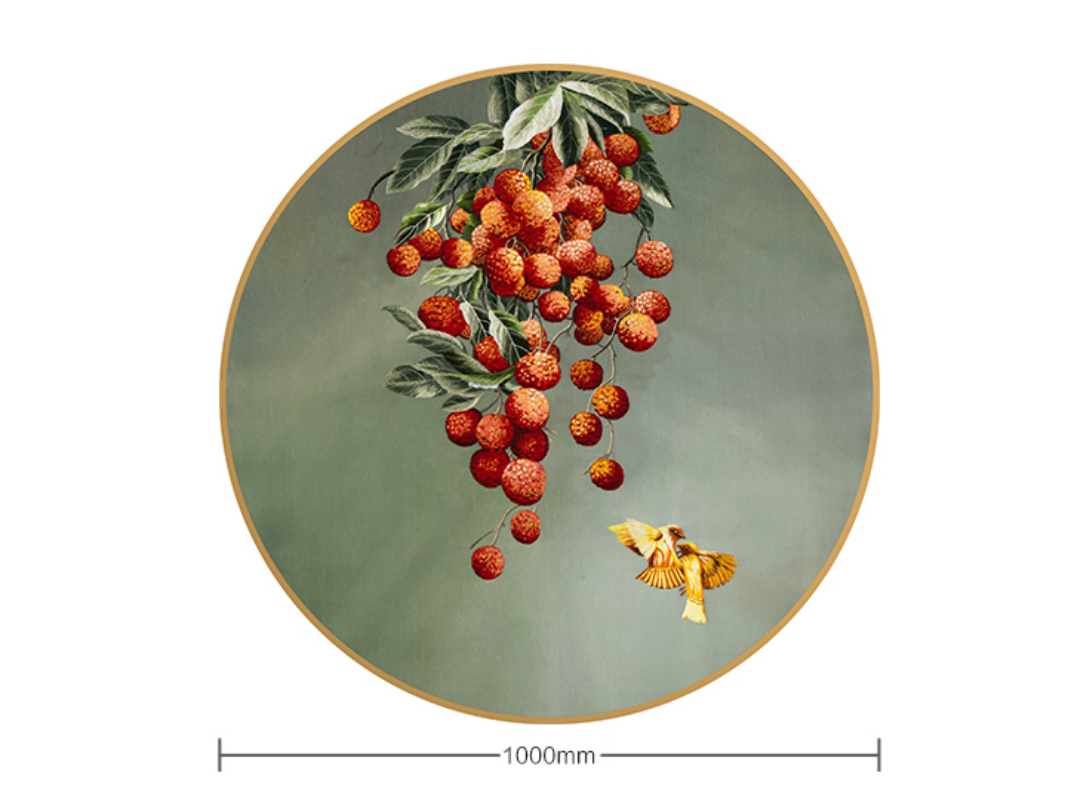 Decorative Art-Drawing of Auspicious Lychee-海智集-