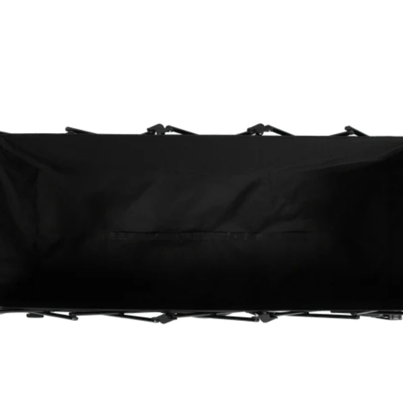 Foldable Extended Wagon with 220lbs Weight Capacity, Heavy Duty 300L Folding Utility Garden Cart with Big All-Terrain Beach Wheels & Drink Holders. Black-海智集-Default-