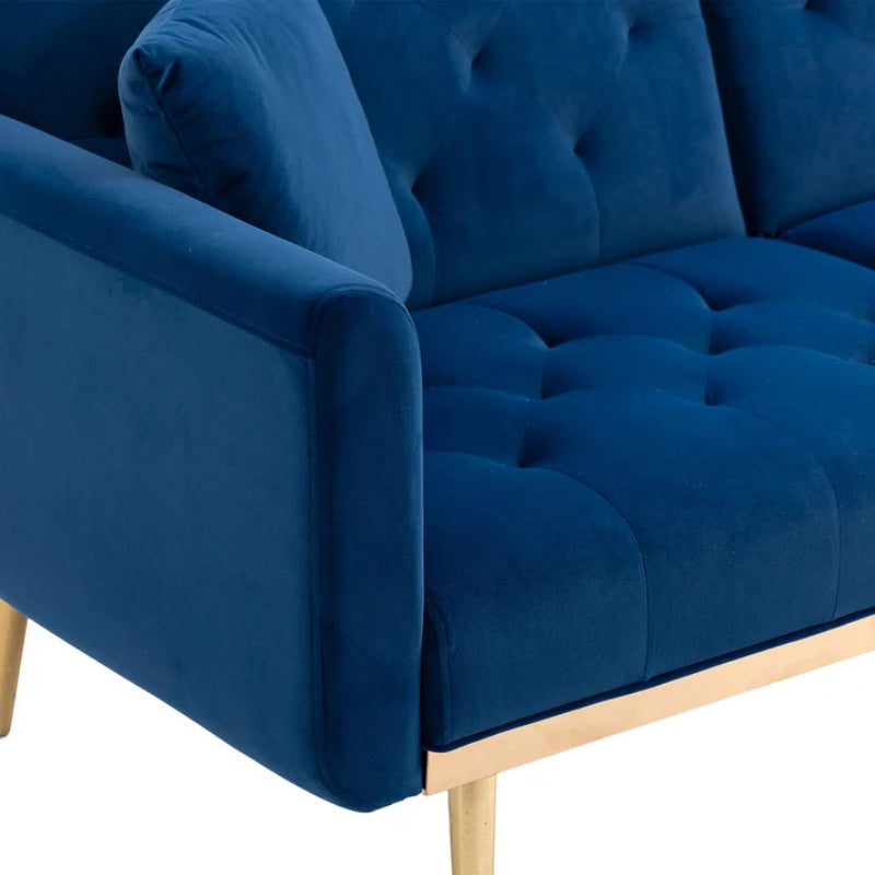 COOLMORE Velvet Sofa , Accent sofa .loveseat sofa with metal feet-海智集-Default-