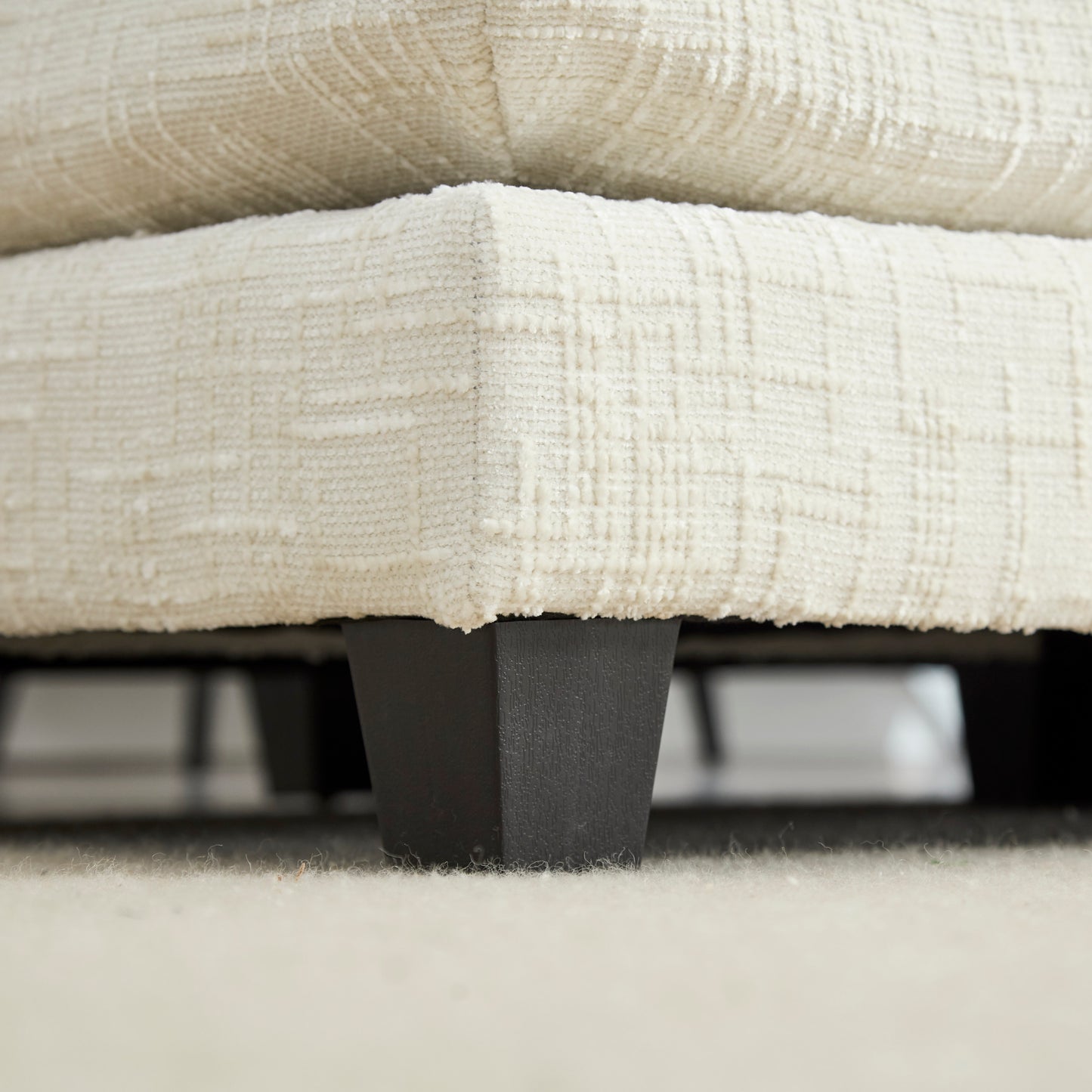UNITED WE WIN Chenille fabric, solid construction, the overall structure of the sofa is stable, detachable armrests, two foot stools and two-seat sofa with side pockets-海智集-Default-