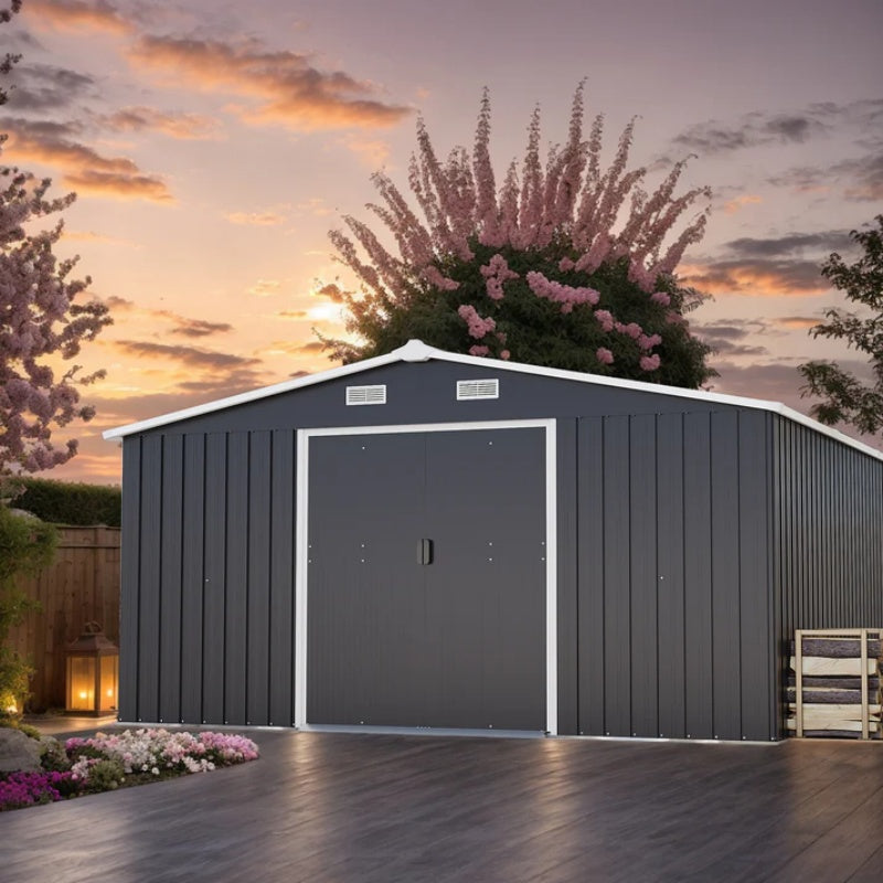 Campcraft 0.25mm color steel plate, surface protective film, Two daylight Windows, A practical and thoughtful gift,two colors can be freely selected storage sheds-海智集-Default-