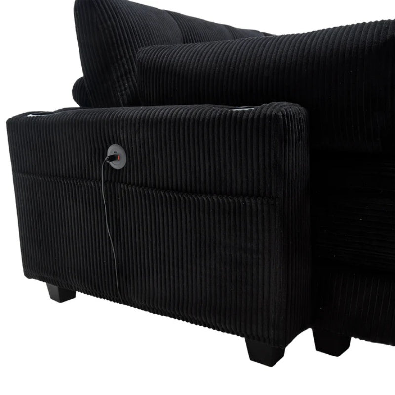 UNITED WE WIN Sleeper Sofa Couch Bed,Oversized Chaise Lounge Chair Cozy Cloud Couch-海智集-Default-