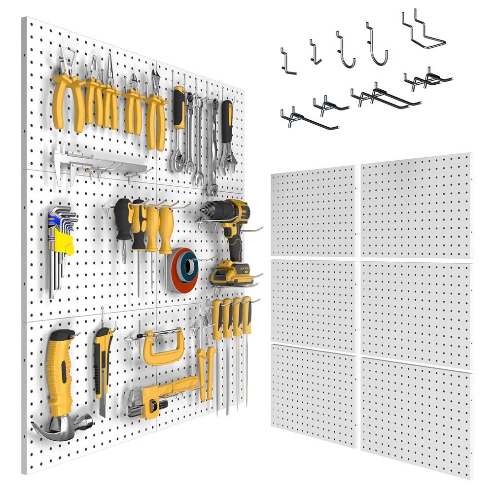 Hot Sale No Drill ABS Peg Boards Modern Slat Wall Organizer for Kitchen Office Crafts
