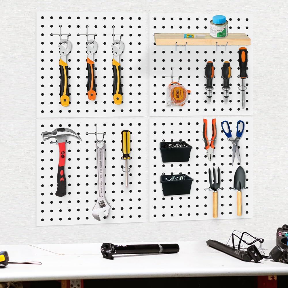 Hot Sale No Drill ABS Peg Boards Modern Slat Wall Organizer for Kitchen Office Crafts