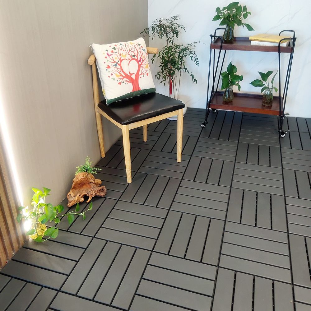 Customized Wholesale Waterproof Plastic Outdoor Flooring Covering Interlocking Deck Tiles Patio Tiles for Walkway-海智集-