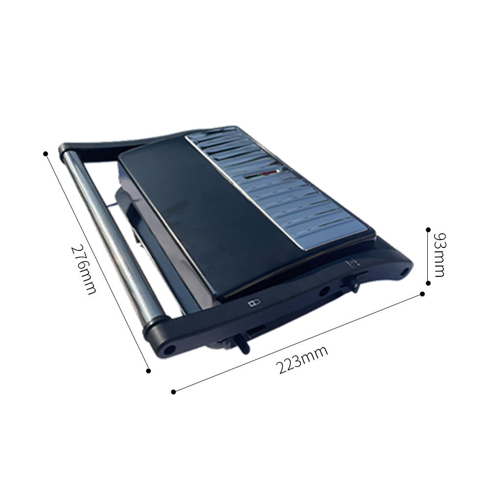 Aluminium Electric Steak Grill Pan Temperature Control Sandwich Maker Household Hotel Outdoor Use-海智集-