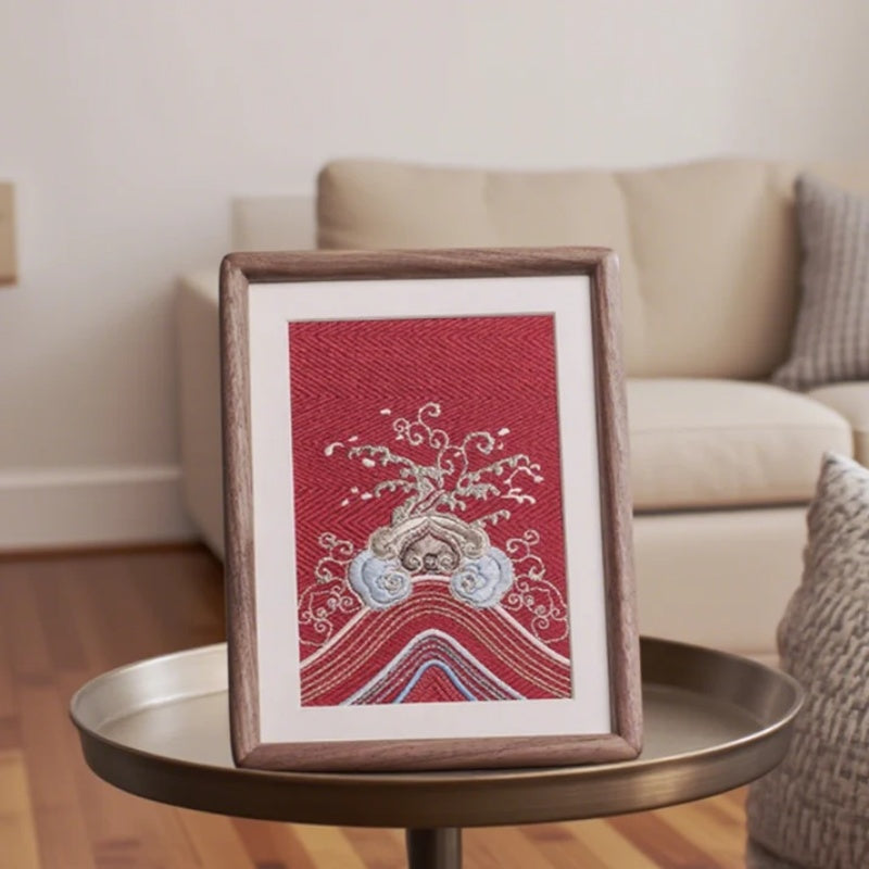 "Qiantang River Tide Surging" hand-embroidered art painting, Ideal gift for housewarming/wedding-海智集-Embroidery-