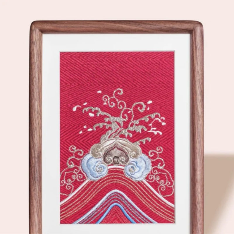 "Qiantang River Tide Surging" hand-embroidered art painting, Ideal gift for housewarming/wedding-海智集-Embroidery-
