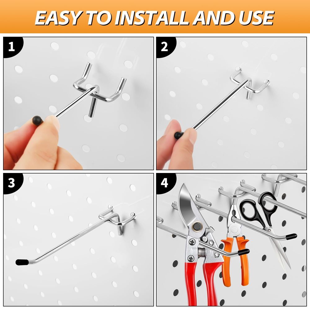ABS Plastic Peg Boards No Tool Assembly Slat Wall Organizer for Home Workshop Office Equipment