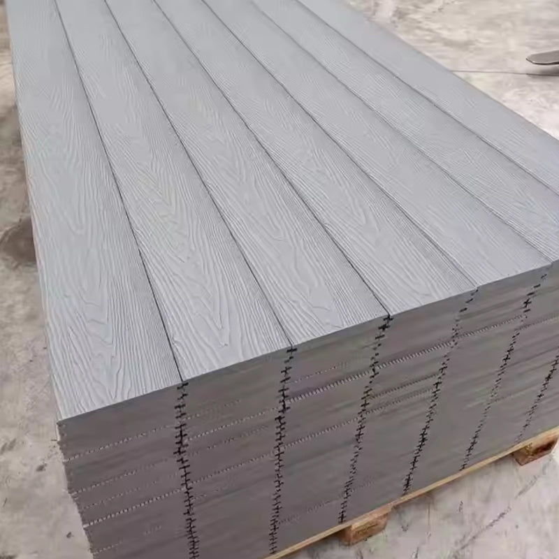 Wear Resistance Wood Plastic Composite Embossed Deck Floor WPC Engineered Flooring Garden Sidewalk Corridor Decoration WPC Panel-海智集-
